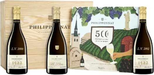 500 YEARS ANNIVERSARY BOX 3本セット[CUVEE 1522 L.V. 2000/ CUVEE 1522 L.V.2002/LE LEON 2014](PHILIPPONNAT)JAS認証